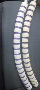 Metall Hoola Hoops 1,2kg Ø103cm gepolsterter Fitness Bauchtrainer Hula Hoop Hup Reifen 7 Segmente Kunden-Foto 3