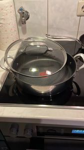Tefal Trattoria E21872, Okrągły, Czarny, Aluminium, Titanium Extra, Rozłączny, Ceramika, Gaz, Halogen, Indukcja, Płyta jednolita Zdjęcie produktu od klienta nr 1
