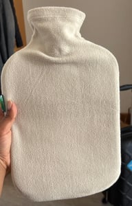 Sensiplast Wärmeflasche mit Bezug Gummi Wärmekissen Wärme Flasche 2L Braun Kunden-Foto 1