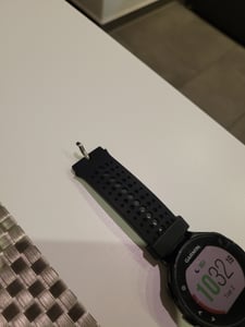 SilikonUhrenarmband für Garmin Forerunner 220 230 235 630 620 735XT DE Schwarz L Kunden-Foto 1