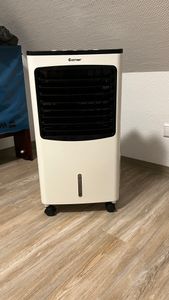 COSTWAY Ventilator 75W, Luftkühler 3 Stufen, mobile Klimaanlage mit 2 Kühlakkus, 8L Tank, 7,5H Timer und Fernbedienung Kunden-Foto 1