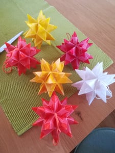 folia Faltblätter Bascetta-Stern "Transparentpapier", weiß Kunden-Foto 1