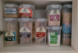 Deuline Vorratsdosen Frischhaltedose 16er-Set mit Deckel Luftdicht BPA frei Aufbewahrungsbox Vorratsbehälter Plastik mit Deckel Vorratsdose Aufbewahrung 2.8L 2.0L 1.4L 0.8L Kunden-Foto 1
