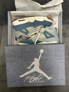 Nike Jordan 4 Retro TEX "Denim Worn Blue" Blau, Größe: 43 Kunden-Foto 1
