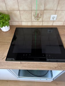 Wolkenstein WIF60-2FZF, Schwarz, Integriert, 59 cm, Zonen-Induktionskochfeld, Glaskeramik, 4 Zone(n) Kunden-Foto 1