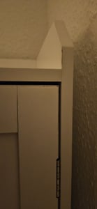 AODEMOKO Schuhschrank mit 2 Klappen, Schuhkipper Schmal, Schuhschrank mit 1 Schublade, Schrank, Trennwand Verstellbar, 30 x 100 x 104 cm, Weiß Kunden-Foto 3