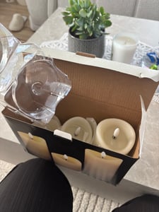 Conjunto de 3 velas LED para exteriores, con temporizador y aptas para uso en exteriores Foto del cliente 4