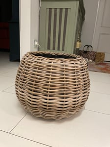 beck ag Paniers haut, Korb-Pflanzer, Freistehend, Beige, Rund, Draußen, 46 cm Kunden-Foto 1
