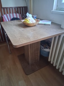 Esstisch, 90 cm Esstisch, quadratischer Küchentisch, für Esszimmer, Wohnzimmer Kunden-Foto 4