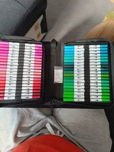 ECD Germany Set di vernici a doppia fibra a base d'acqua, 120 colori Foto del cliente 3