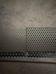 2 m Kiesleiste Kiesfangleiste Aluminium anthrazit RAL 7016 Zuschnitt 18 cm ( Skizze beachten ) Kunden-Foto 2