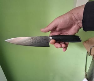 HOSHANHO 7-teilig Messerset mit Magnet Messerhalter, Scharfes Kochmesserset Kunden-Foto 1