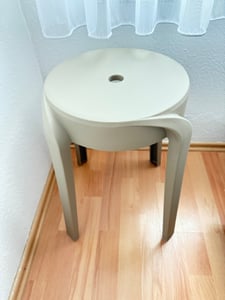 HOME DELUXE Hocker NIVO – Stapelbar, Grün (4er Set) | Platzsparende Sitzhocker für Küche, Wohnzimmer & Garten Kunden-Foto 1