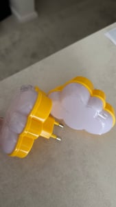2 Stück LED Nachtlicht Steckdose mit Lichtsensor, Kreative Wolke Nachtlampe,Auto Ein/Aus,Energiesparend,Weiches Licht für Schlafzimmer Flur Badezimmer Kunden-Foto 1