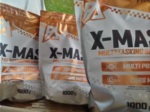 Proactive X-Mass weight GAINER multi proteine carboidrati Aumentare la massa muscolare Gusto: fragola 1 kg Foto del cliente 2