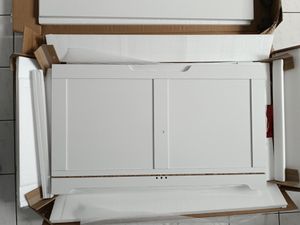 VASAGLE Schuhbank mit Stauraum, Länge 80 cm, Weiß Kunden-Foto 4