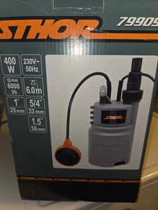 Sthor-Schmutzwasserpumpe 400W 79781 Kunden-Foto 1