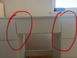WOLTU Schminktisch mit LED-Beleuchtung, einstellbare Helligkeit, Weiß Kunden-Foto 2
