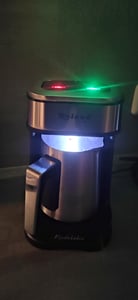 Roland Germany Türkische Kaffeemaschine, 600W, Heißgetränkespender, Slow COOK Technologie, 4 Tassen Kapazität, mit Kaffeemesslöffel, Doppelter Ausguss Kunden-Foto 1