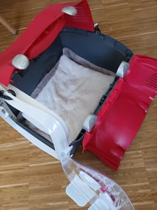 Scatola di trasporto Catit Cabrio Carrier 53 x 27 x 40,5 cm rosso-grigio Foto del cliente 5