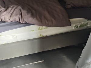 Komfortec Jersey Spannbettlaken 200x200cm 100% Baumwolle Weiß Fitted Linens Perfektion Baumwolle Luxus Kunden-Foto 3