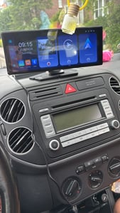 10.26" 1600*600 HD Tragbarer Wireless CarPlay Autoradio Android Auto +Kamera Bluetooth Touchscreen GPS FM BT Mit SD-Karte USB-Schnellladung Kunden-Foto 2