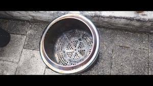 VEVOR Rookvrije vuurkorf, kampvuur, hoogte: 39,4 cm, diameter: 39,6 cm, houtkachel met afneembare asbak, draagbare vuurkorf van roestvrij staal SUS430, geschikt voor kamperen Klantenfoto 1