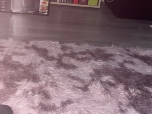 Plüschteppich Wohnzimmerteppich Plüsch 120 x 170 cm - Wohnzimmerteppich Flauschiger Shaggy Schlafzimmer Nachtvorleger Outdoor Teppich Shaggy Kunden-Foto 2