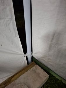 NAIZY Pavillon Wasserdicht - Partyzelt Gartenpavillon mit 8 Seitenwänden Camping Festpavillon für Garten, Party, Hochzeit (3 x 3m mit 4 Seitenwände, Weiß) Kunden-Foto 3