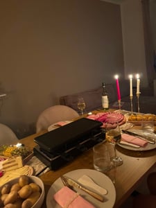 Clatronic RG 3518 raclette grill combinato, raclette grill con pietra calda, termostato Foto del cliente 1