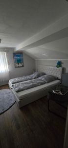 Flieks Polsterbett 160x200cm Doppelbett mit Lattenrost, Hydraulisches Boxspringbett mit Stauraum und Kopfteil, Stauraumbett Funktionsbett Ehebett Samtstoff, Grau Kunden-Foto 2