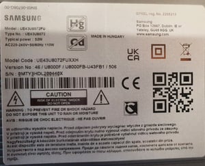 Samsung 43" Crystal UHD U8099F 4K Smart TV (2025), 109,2 cm (43"), 3840 x 2160 Pixel, LED, Smart-TV, WLAN, Schwarz Kunden-Foto 1