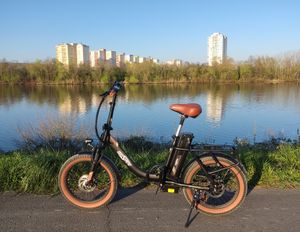 20 Zoll Elektrofahrrad Klapprad E bike E-Bike für Erwachsene 15E Klappfahrrad Faltrad Farbe:Grau Kunden-Foto 1