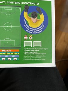 TIPP-KICK Tischfußball Spiel inkl. 2 Spielfiguren 80 x 47 cm Kunden-Foto 1
