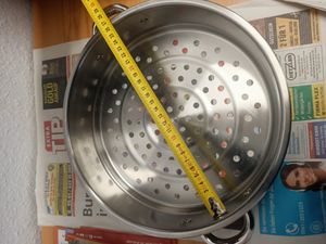 Parowar ze stali nierdzewnej 5-warstwowy Parowar do makaronu + szklana pokrywa (26 cm) Zdjęcie produktu od klienta nr 2