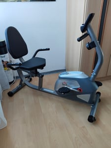 HOMCOM Liegeergometer mit LCD-Anzeige 8 stufig Magnetwiderstand bis 110 kg Kunden-Foto 1
