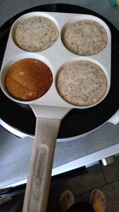 KLAUSBERG KB-7821 Marmor-Bratpfanne für Eier und Pfannkuchen, 4-teilig Kunden-Foto 1