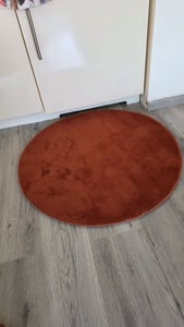 Tappeto Rotondo Soggiorno a pelo corto Moderno Soffice Lavabile Unicolore Antiscivolo Dimensioni 200 cm Rotondo Foto del cliente 2