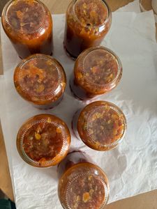 WELLGRO 50 x 550 ml Einmachgläser mit Schraubdeckel TO 82 – rot kariert - Luftdichte Rundgläser ideal zum Einkochen und Aufbewahren Kunden-Foto 1