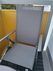 Gartenstuhl 'Kalamata' 2er Set klappbar Hellgrau Kunden-Foto 1