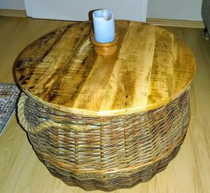 vidaXL: Tablero de mesa, diámetro 60 cm, grosor 1,5 cm, redondo, de madera de mango maciza y con superficie rugosa Foto del cliente 1