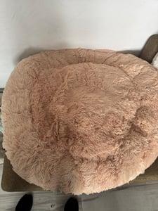 Hunde Katzenbett für tiefen erholsamen Schlaf - Beige 100cm Kunden-Foto 1