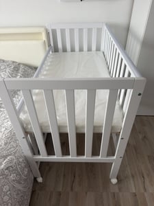 ZEE BAMBI Łóżeczko Dostawne dla Niemowląt 120x60 cm Kaszmir z Kółkami Regulowane 3-Poziomowe Łóżeczko Dziecięce Zdjęcie produktu od klienta nr 4