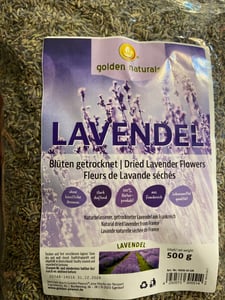 GOLDEN NATURALS Lavendelblüten getrocknet Duftsäckchen Teerohstoff 500g Kunden-Foto 1