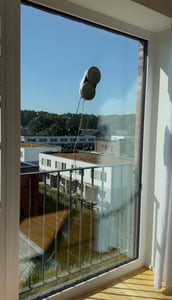 Fensterputzroboter 80W Fenstersauger,2800Pa,Fensterputzer,Mit USV-Stromausfallschutz,Fensterputzroboter,Automatischer Fensterputzer,Fenstersauger Kunden-Foto 1