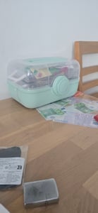 Organizer compatto e pieghevole per medicinali e prodotti cosmetici Foto del cliente 2