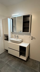 Armoire de toilette Vicco Viola Chêne/Anthracite 100x75cm, Model 33903 Photo du client 1