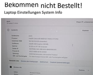 HP Notebook | 17,3" HD+ | Intel Celeron N4120 | 4 x 2.60 GHz | 16 GB RAM | 512 GB SSD | Windows 11 Kunden-Foto 2