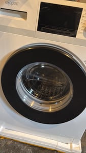 Exquisit Waschmaschine WA8014-340A weiss | 8 kg | 1400 U/min | Kindersicherung | Startzeitvorwahl Kunden-Foto 1