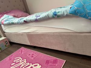 okwish Polsterbett Doppelbett 180×200cm mit Lattenrost und Kopfteil, Knopfpolsterung, Nietenpolsterung, Samt, Grau,Ohne Matratze Kunden-Foto 7